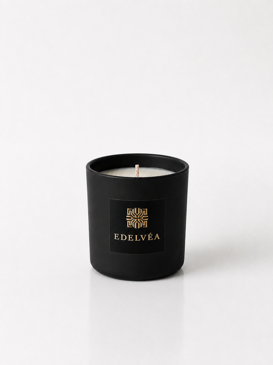 BLACK VANILLA & OUD SCENTED CANDLE